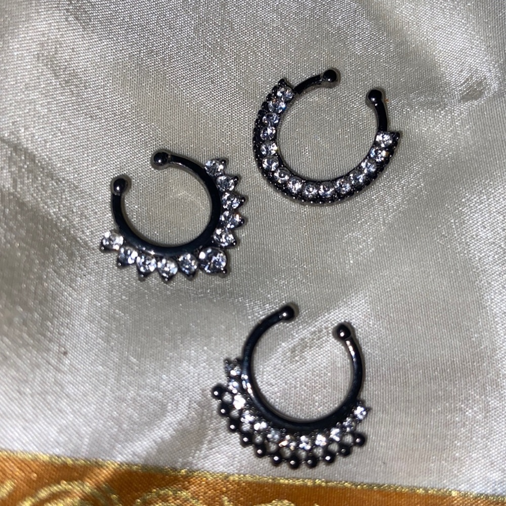 faux septum rings